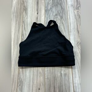 Lululemon Ribbed Highneck Energy bra longline Black Size 6